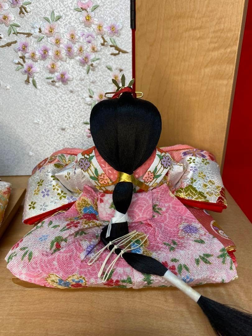 東京久月 雛人形 収納セット・東帯十二単姿・間口約42×奥行約30×高